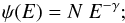 Mathematical equation: \begin{equation} \psi(E)=N~\left(\frac{E}{E_{\rm b}}\right)^{-\gamma_1}[1+(E/E_{\rm b})^2]^\frac{\gamma_1-\gamma_2}{2} , \end{equation}