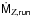 Mathematical equation: \hbox{$\dot{\sf{\sl M}}_{Z,\sf run}$}