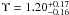Mathematical equation: \hbox{$\Upsilon=1.20\substack{+0.17 \\ -0.16}$}