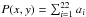 Mathematical equation: \hbox{$P(x,y)=\sum_{i=1}^{22}a_{i}$}