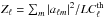 Mathematical equation: \hbox{$Z_\ell= \sum_{m} | a_{\ell m} |^2/LC^{\mathrm{th}}_\ell$}