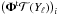 Mathematical equation: \hbox{$\left(\mathbf{\Phi}^{\rm t} {\cal T}(Y_\ell)\right)_i$}