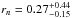 Mathematical equation: \hbox{$\rtr=0.27_{-0.15}^{+0.44}$}