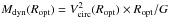Mathematical equation: \hbox{$M_{\rm dyn} (R_{\rm opt}) = V^{2}_{\rm circ}(R_{\rm opt}) \times R_{\rm opt}/G$}