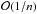 Mathematical equation: \hbox{$\mathcal{O}(1/n)$}