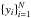 Mathematical equation: \hbox{$\{ y_i \}_{i=1}^N$}