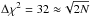 Mathematical equation: \hbox{$\Delta\chi^2 = 32 \approx \!\sqrt{2N}$}