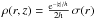 Mathematical equation: \hbox{$\rho(r,z)=\frac{\exp{-|z|/h}}{2h}\,\sigma(r)$}