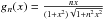 Mathematical equation: \hbox{$g_n(x)=\frac{n x}{(1+x^2)\sqrt{1+n^2 x^2}}$}