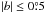 Mathematical equation: \hbox{$|b| \leq 0\fdg5$}
