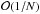 Mathematical equation: \hbox{${\cal O}(1/N)$}