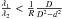 Mathematical equation: \hbox{$\frac{{\lambda _1 }}{{\lambda _2 }} < \frac{1}{R}\frac{D}{{D^2 - d^2 }}$}