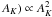 Mathematical equation: \hbox{$A_K) \propto A_K^2$}