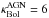 Mathematical equation: \hbox{$\kappa_{\rm Bol}^{\rm AGN}=6$}
