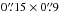 Mathematical equation: \hbox{$0\farcs15\times0\farcs9$}