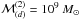 Mathematical equation: \hbox{$\mathcal{M}^{(2)}_{(d)} = 10^{9}~M_{\odot}$}