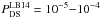 Mathematical equation: \hbox{$P_{\rm DS}^{\rm LB14}=10^{-5}{-}10^{-4}$}