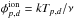 Mathematical equation: \hbox{$\phi_{p,d}^{\mathrm{ion}}=k T_{p,d}/\nu$}