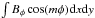 Mathematical equation: \hbox{$\int B_\phi \cos (m\phi) {\rm d}x{\rm d}y$}