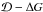Mathematical equation: \hbox{$\mathcal{D} - \Delta G$}