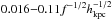 Mathematical equation: \hbox{$0.016{-}0.11 f^{-1/2}h_{\rm{kpc}}^{-1/2}$}