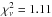 Mathematical equation: \hbox{$\chi^{2}_\nu=1.11$}