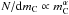 Mathematical equation: \hbox{$N/{\rm d}m_{\rm C} \propto m_{\rm C}^\alpha$}