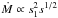 Mathematical equation: \hbox{$\dot{M} \propto s_1^2 s^{1/2} $}