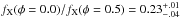 Mathematical equation: \hbox{$f_{\rm X}(\phi=0.0)/f_{\rm X}(\phi=0.5) = 0.23^{+.01}_{-.04}$}