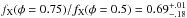 Mathematical equation: \hbox{$f_{\rm X}(\phi=0.75)/f_{\rm X}(\phi=0.5) =0.69^{+.01}_{-.18}$}