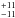 \hbox{$^{+11}_{-11}$}