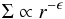 \begin{equation} \Sigma \propto r^{-\epsilon} \end{equation}