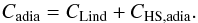 \begin{equation} \cadia = \clind + \chsa \label{chap2 eq:cadia}. \end{equation}