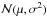 \hbox{$\mathcal{N}(\mu, \sigma^2)$}