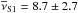 \hbox{$\rm{\overline{\nu}_{S1}=8.7 \pm 2.7}$}