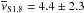\hbox{$\rm{\overline{\nu}_{S1.8}= 4.4 \pm 2.3}$}