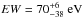 \hbox{$EW=70^{+6}_{-38}\rm~eV$}