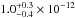 \hbox{$1.0^{+0.3}_{-0.4}\times 10^{-12}$}