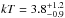 \hbox{$kT = 3.8_{-0.9}^{+1.2}$}