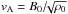 \hbox{$\vA=B_0/\!\!\sqrt{\rho_0}$}