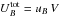 \hbox{$U_{{B}}^{\mathrm{tot}}=u_{{B}}\, V$}