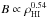 \hbox{$B\propto \rho_{\mathrm{HI}}^{0.54}$}