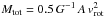 \hbox{$M_{\mathrm{tot}}=0.5\,G^{-1}\,A\,v_{\rm rot}^2$}