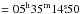 \hbox{$=05^{{\rm h}}35^{{\rm m}}14\fs50$}