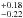 \hbox{$^{+0.18}_{-0.22}$}