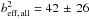 \hbox{$b_{\rm eff,\,all}^2= 42\, \pm\, 26$}