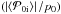 \hbox{$\left( \left|\left\langle \mathcal{P}_{0 \rm i} \right\rangle\right|/p_0 \right)$}