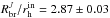 \hbox{$R^{J}_{\rm br}/r^{\rm in}_{\rm h}= 2.87 \pm 0.03$}