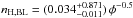 \hbox{$n_\mathrm{H, BL}=(0.034 ^{+0.871}_{-0.011})\,\phi^{-0.5}$}