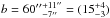 \hbox{$b=60\arcsec {}^{+11\arcsec}_{-7\arcsec} =(15 ^{+4}_{-3})$}